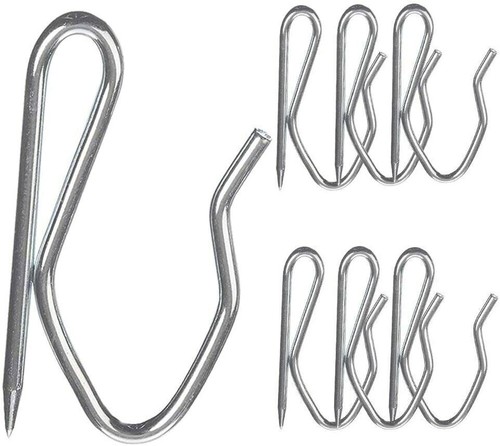 Metal pin curtain - metal, hooks