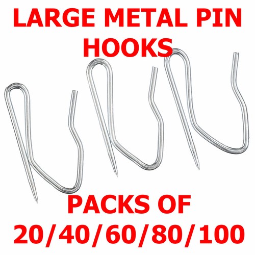 Metal curtain pin hooks strong - metal,