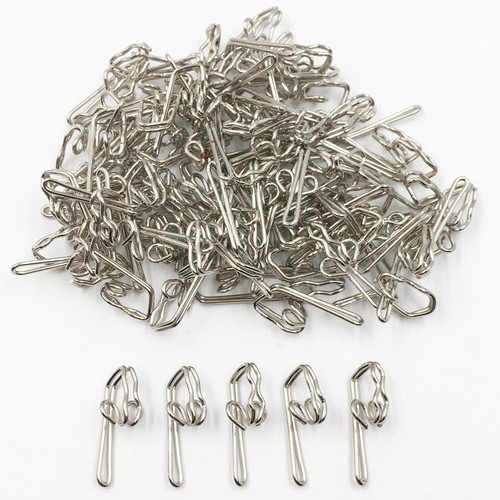 Silver curtain hooks metal - curtain,